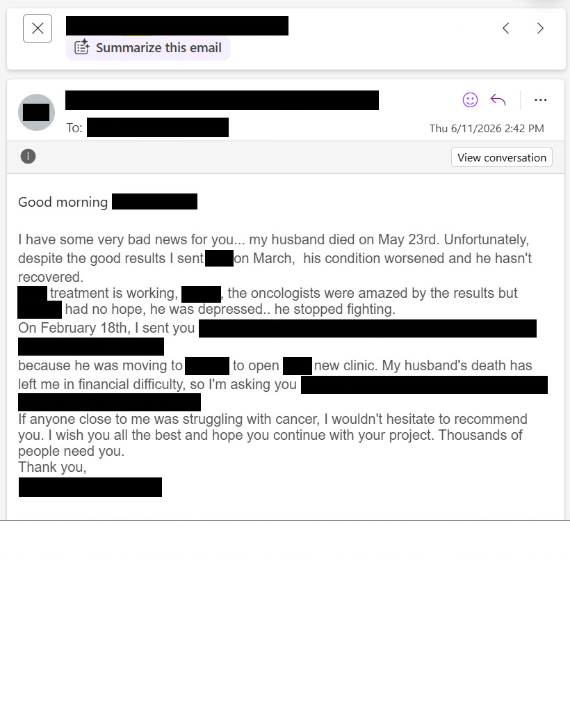 NEW ARTICLE: Ivermectin and Fenbendazole Testimonial – Stage 4 GastroEso...